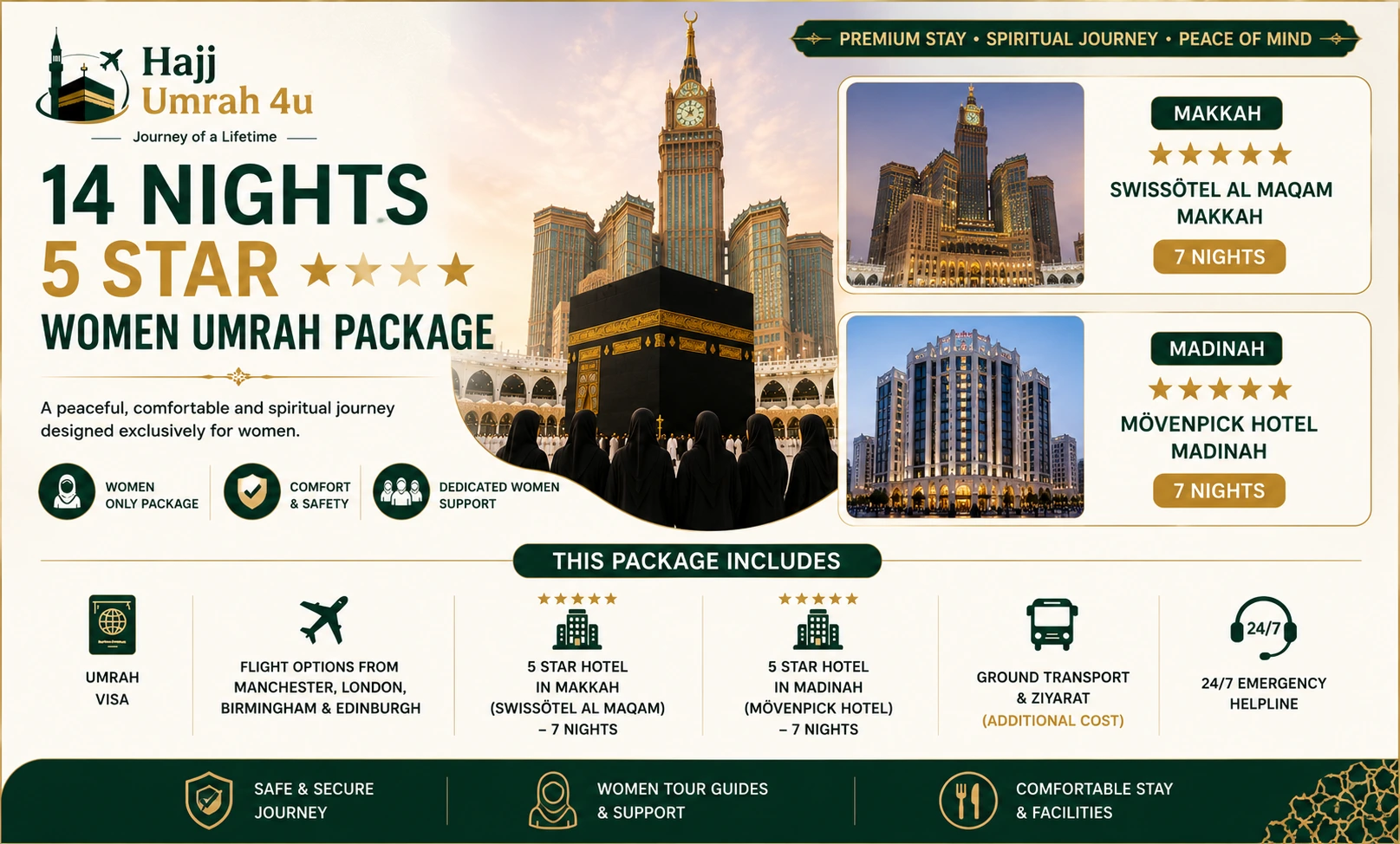 14 Nights 5 Star Women Umrah Package 1
